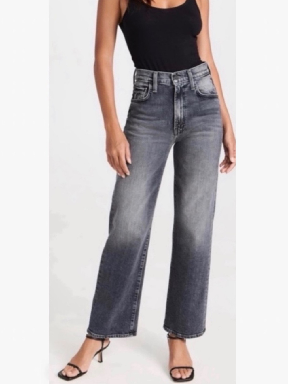 MOTHER SUPERIOR Jeans Rambler Zip Flood Outta Sight ] Black Size 27